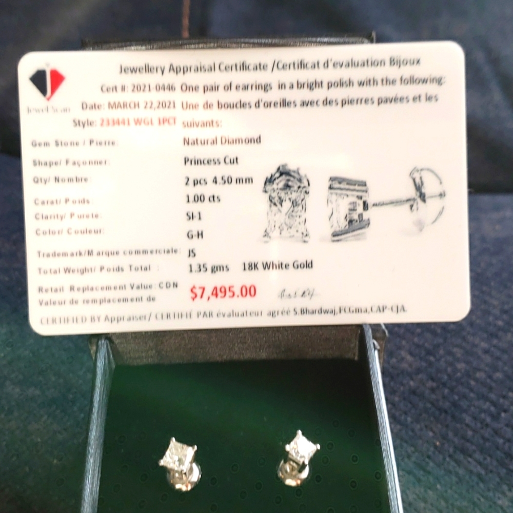 Diamond earrings